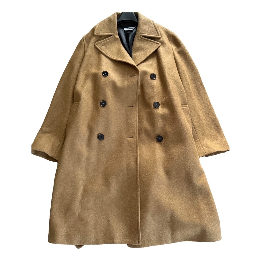 MM6 Maison Martin Margiela Camel Trench Wool Coat